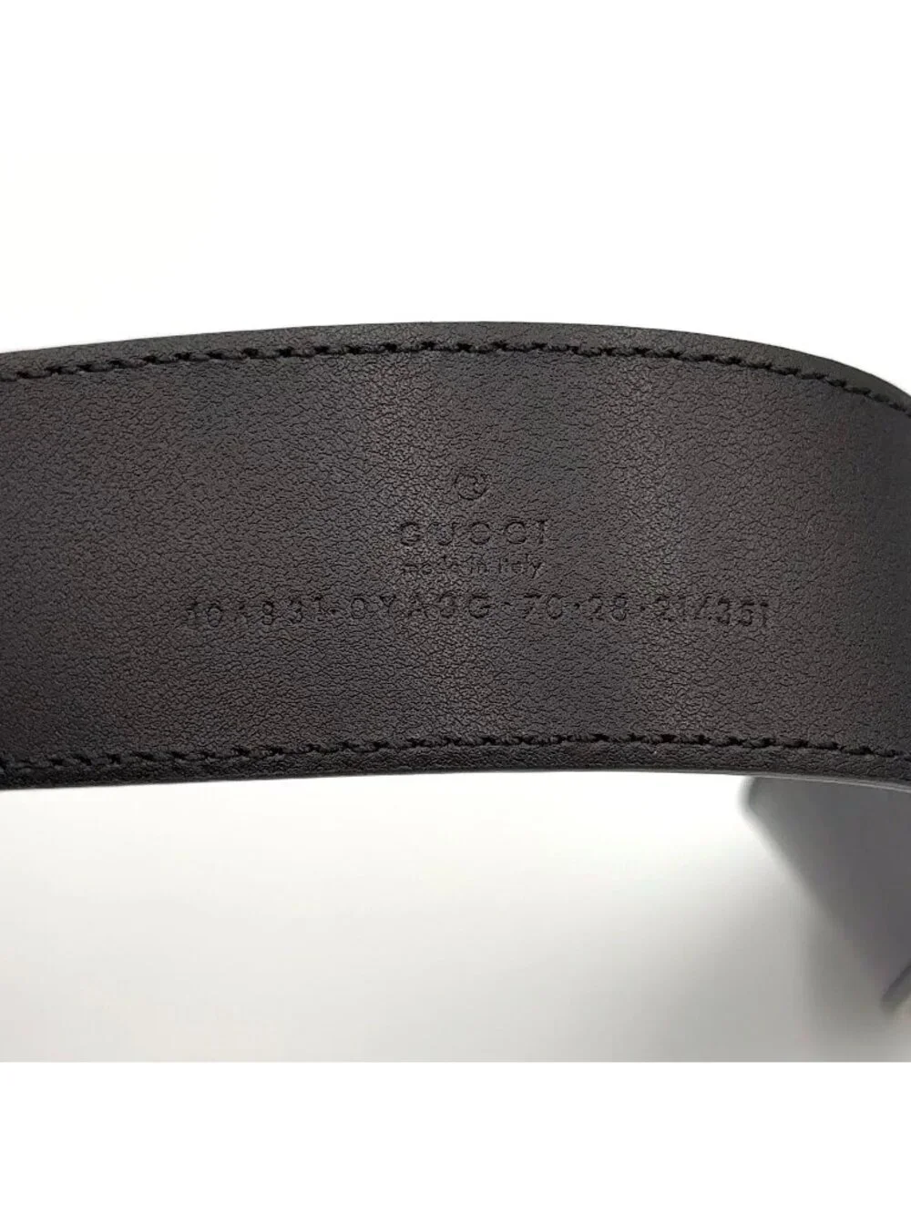Gucci GG Marmont Leather Black Belt Gold